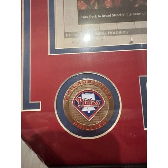 Phillies 2008 World Series Philadelphia Inquirer Original Newspaper Framed - Picture 4 of 4